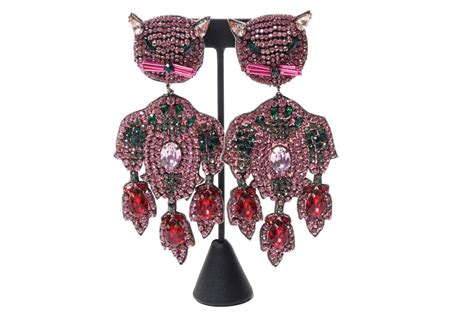 gucci rhinestone earrings